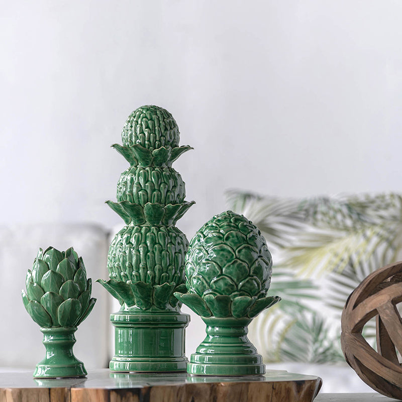 A&B Home / Helsa Blooming Artichoke Accent, Small Classic Vintage/Green