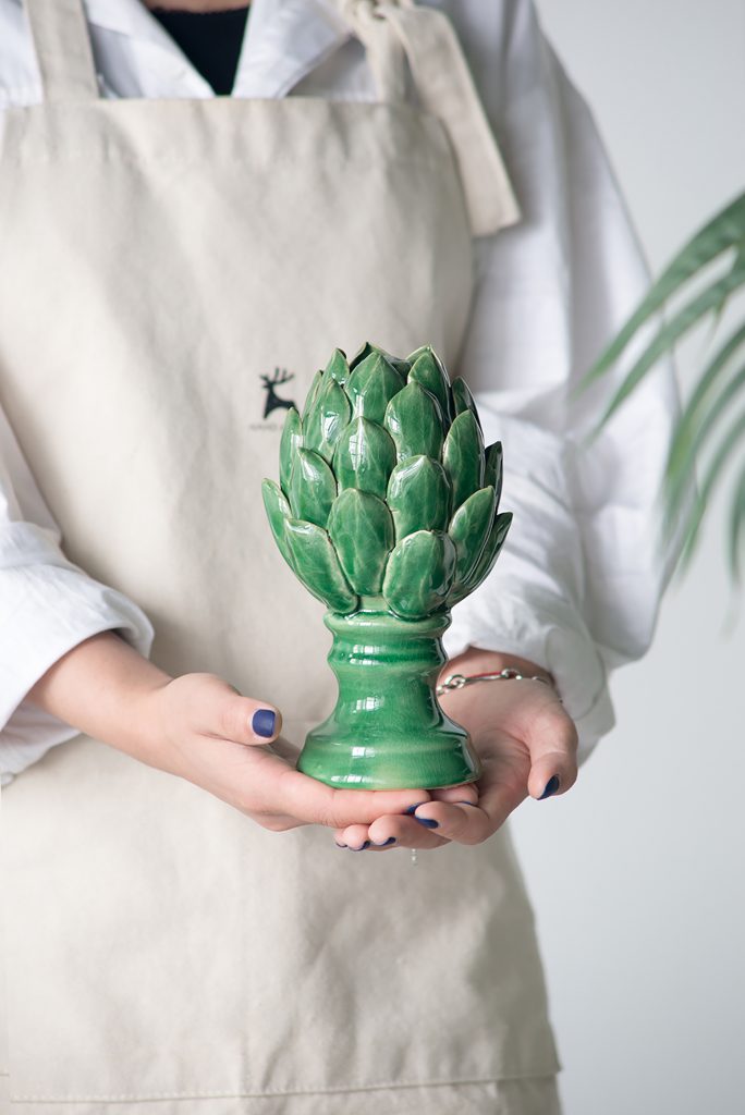A&B Home / Helsa Blooming Artichoke Accent, Small Classic Vintage/Green