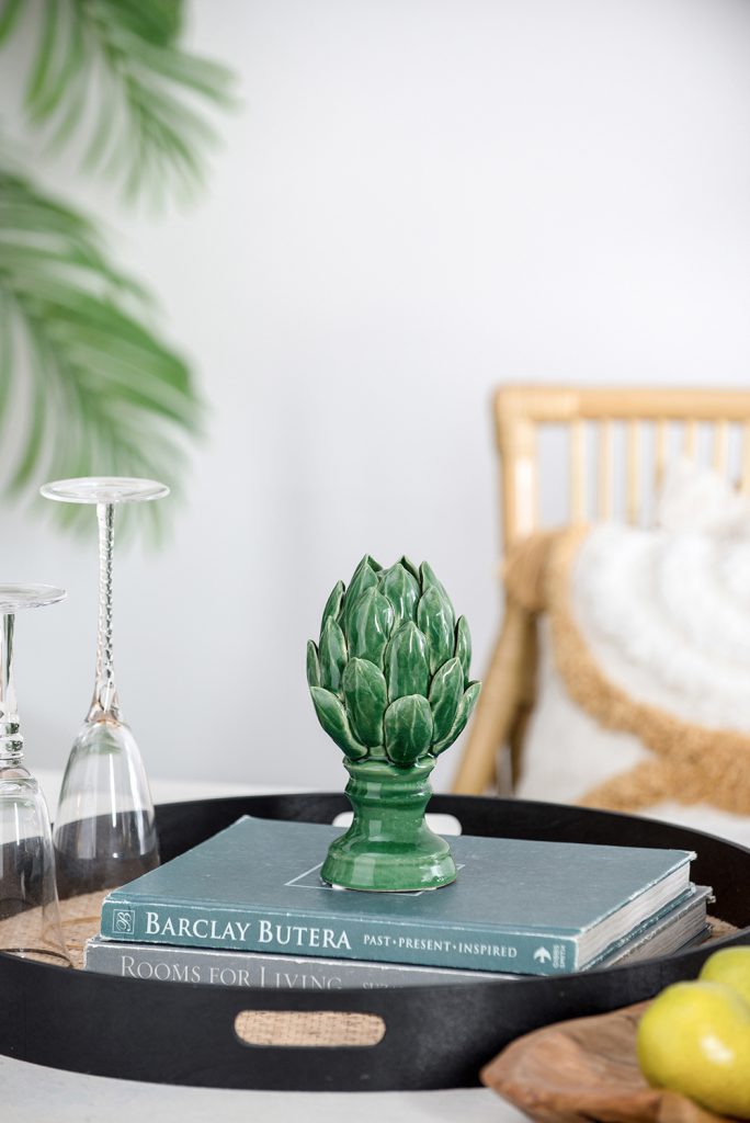 A&B Home / Helsa Blooming Artichoke Accent, Small Classic Vintage/Green