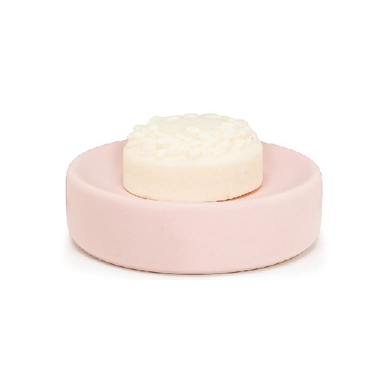 abbott / Matte Round Soap Dish / Pink