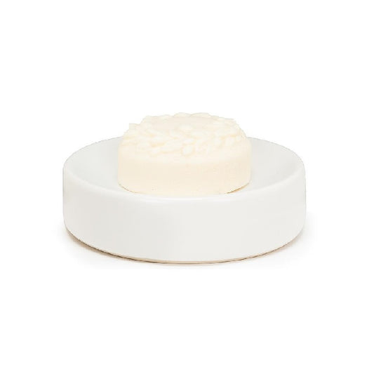 abbott / Matte Round Soap Dish / White