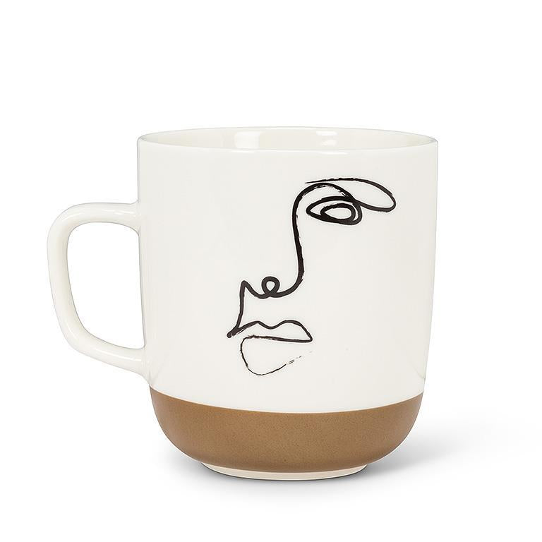 abbott / Line Drawing Face Mug