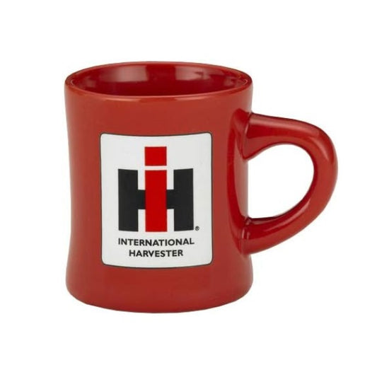 International Harvester / Red Stoneware 8oz Diner MUG with IH Logo