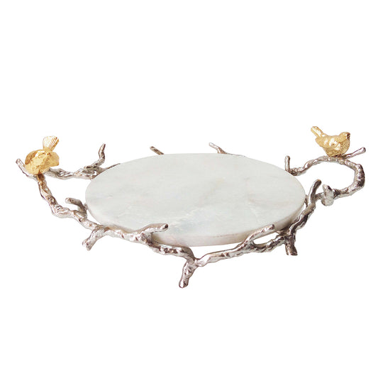 A&B Home / 17x10x6" Alvada Decorative Marble Tray