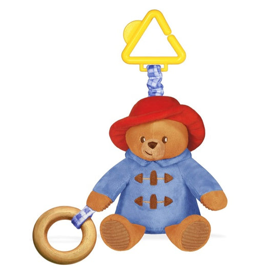 YOTTOY /  Paddington Bear Collection | Baby Activity, Teething & Multi -Sensory Rattle Stroller Toy – 8.5”H