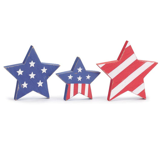 burton + Burton / PATRIOTIC STAR SHELF SITTER ASSORTMENT