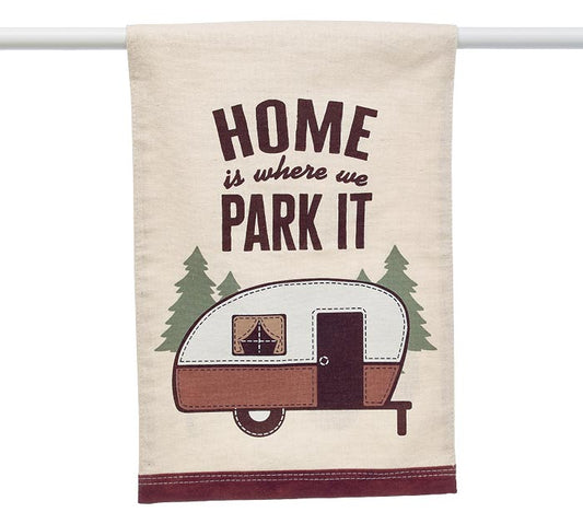 burton + Burton / HOME IS WHERE WE PARK IT YARD FLAG