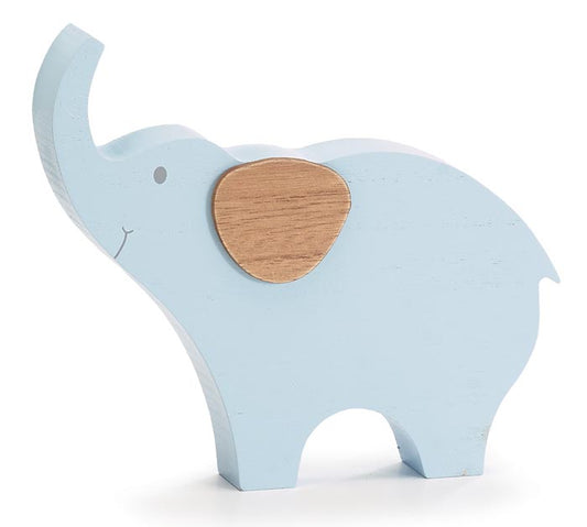 burton + Burton / BLUE WOODEN ELEPHANT PHOTO/NOTE HOLDER